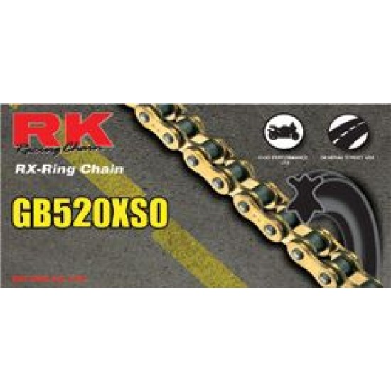верига 520XSO-120L   GB   RK - златна