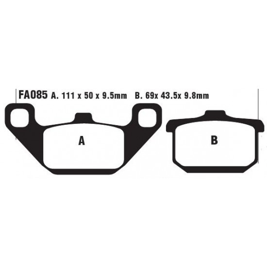 дискови накладки FA085