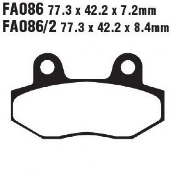 дискови накладки FA086