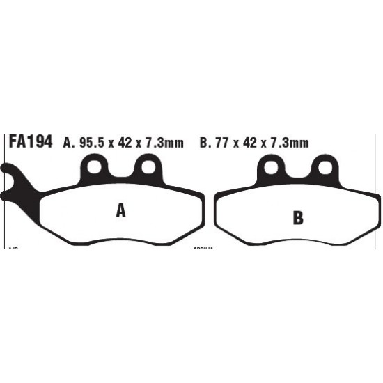 дискови накладки FA194