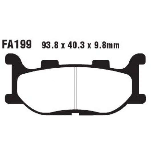 дискови накладки FA199