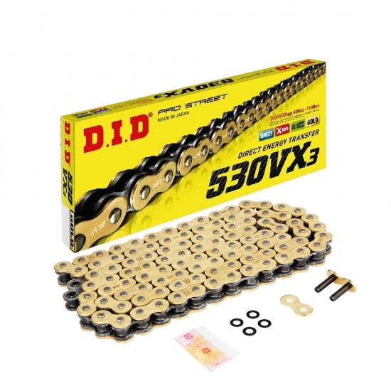 верига 530VX3 - 120L  DID G&B  GOLD