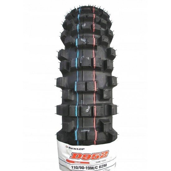 гума 110/90-19 DUNLOP D952 62M TT E