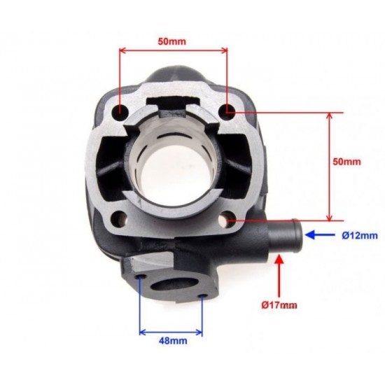 цилиндър к-т Yamaha Aerox / SR / F12 LC- 47.00mm    + ГЛАВА