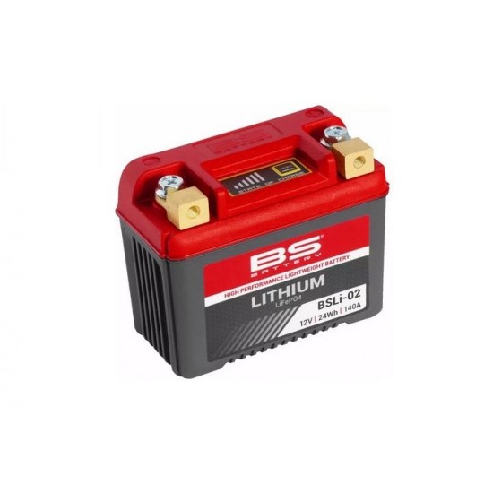 Литиев акумулатор LiFePO4 BSLI-02 2.0Ah, 140A CCA, 550 Gr  BETA / GAS-GAS / HONDA / KTM / YAMAHA / HUSQVARNA