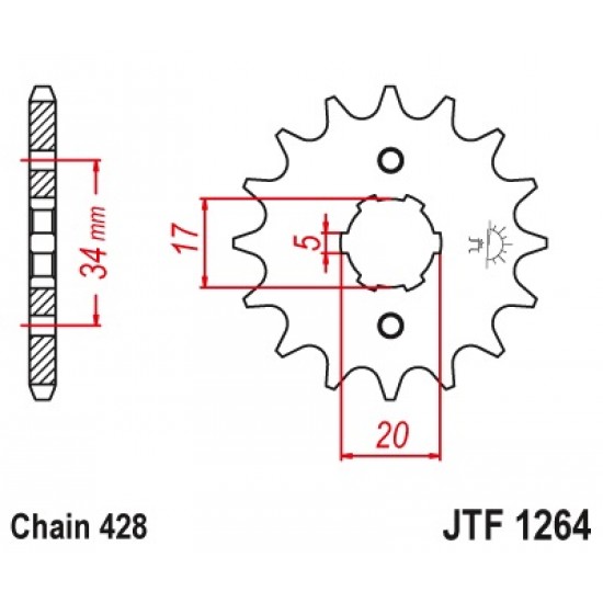 предна зъбчатка JTF1264