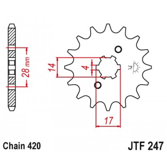 предна зъбчатка JTF247