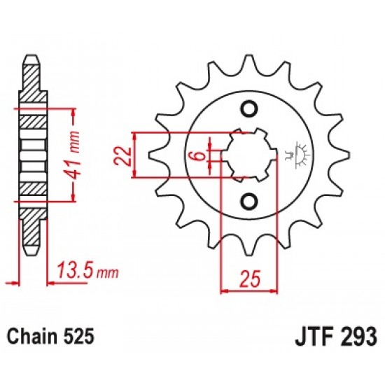 предна зъбчатка JTF293