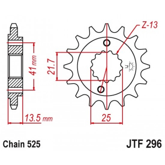 предна зъбчатка JTF296
