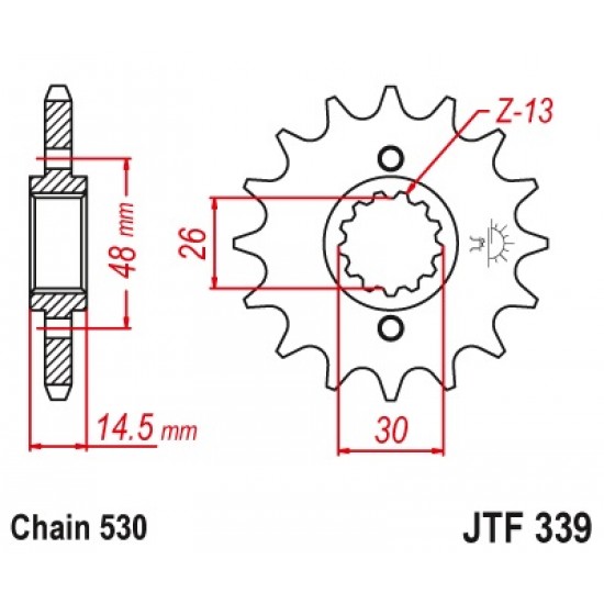 предна зъбчатка JTF339