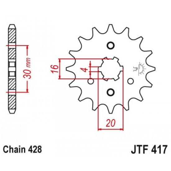 предна зъбчатка JTF417