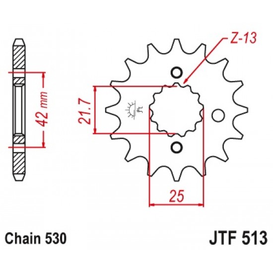 предна зъбчатка JTF513