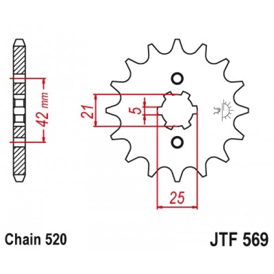 предна зъбчатка JTF569