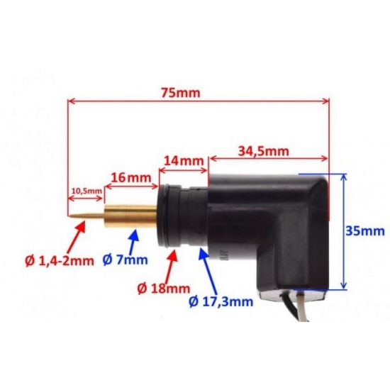 Автоматичен смукач Yamaha / MBK 125/150/180 18/7mm