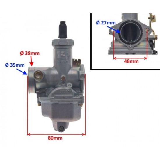 карбуратор ATV 125/150/200 PZ27 за жило