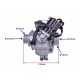 карбуратор китайски скутер GY6 - 125/150cc