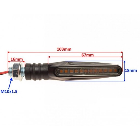 Мигачи комплект 2бр. LED - бягаща светлина
