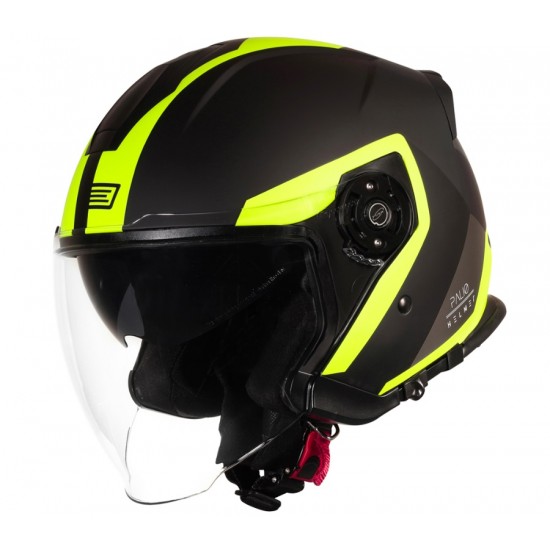 Каска ORIGINE PALIO TECHY Fluoresent Yellow-Black - Open Face