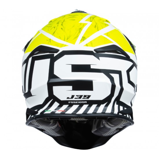 Кросова каска Just1 J39 POSEIDON black / fluo / yellow / white / matt