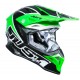 Кросова каска Just1 J39 THRUSTER black / green / fluo / white / gloss
