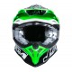 Кросова каска Just1 J39 THRUSTER black / green / fluo / white / gloss