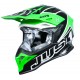 Кросова каска Just1 J39 THRUSTER black / green / fluo / white / gloss