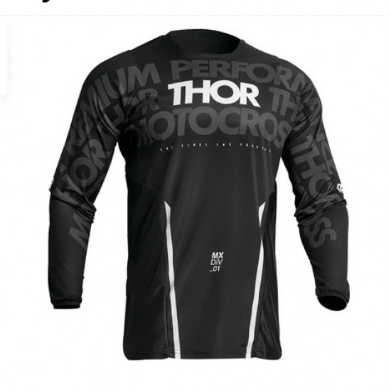 Мотокрос блуза THOR Pulse Mono black-white