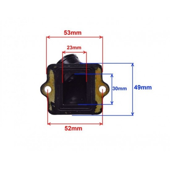 Преходник цилиндър - карбуратор Piaggio Typhoon 50cc
