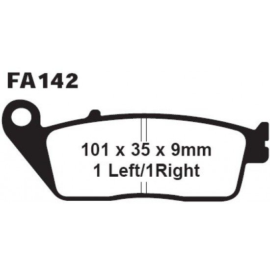 дискови накладки FA196  Yamaha WR250X