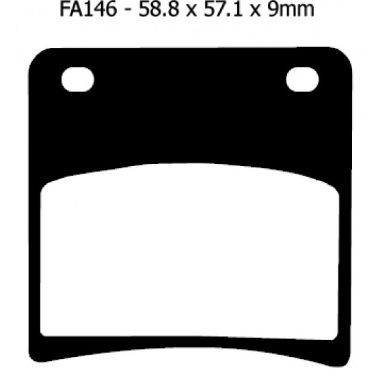 дискови накладки FA146 Suzuki GSX1100F