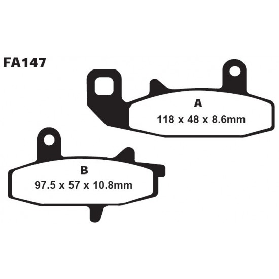 дискови накладки FA147