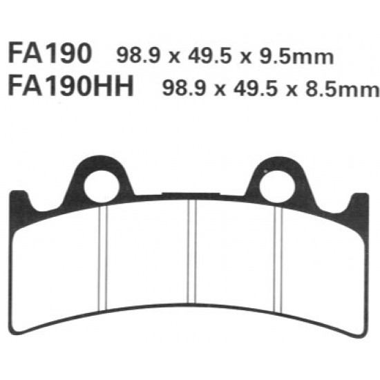 дискови накладки FA190