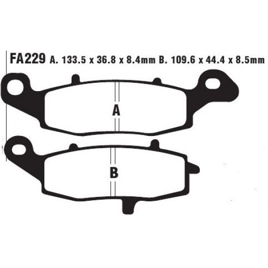 дискови накладки FA229