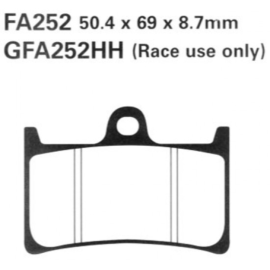 дискови накладки FA252