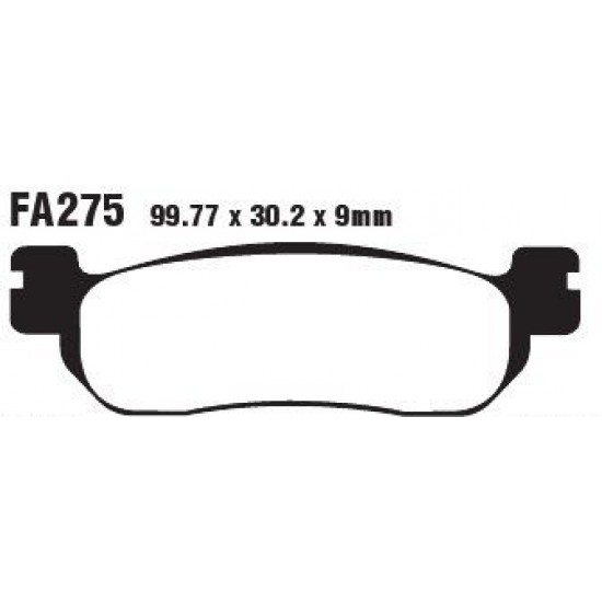 дискови накладки FA275 YAMAHA	YP 250/400