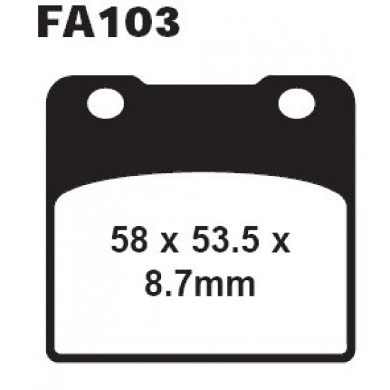 дискови накладки FA103