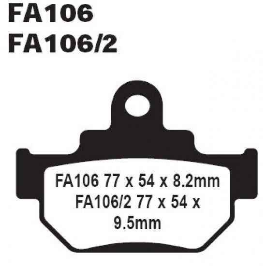 дискови накладки FA106