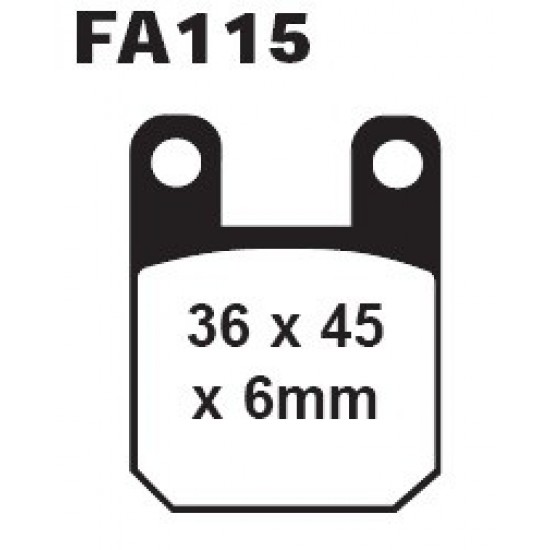 дискови накладки FA115