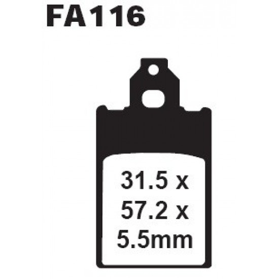 дискови накладки FA116