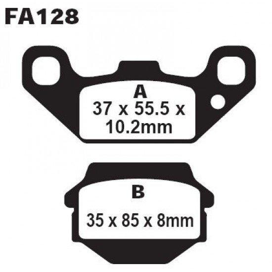 дискови накладки FA128